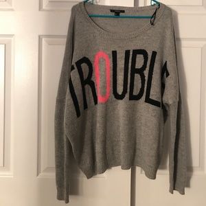 Oversized TROUBLE Sweater